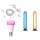 Zestaw Smart Home Philips Hue Zestaw gamingowy Taśma LED 2m + Lampa Play x2 + Żarówka E27